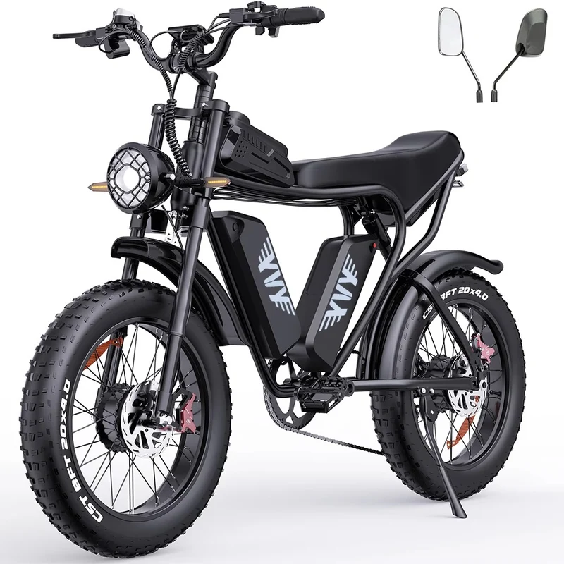 YVY C20Max 20" Fat Tires Electric Bikes 2*1000W Motor 52V 20Ah Dual Battery