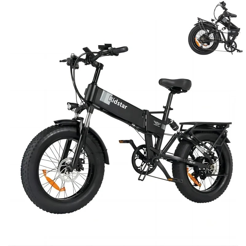 RIDSATR H20 20" Foldble Electric Bike 1000W Motor 48V 15Ah Battery