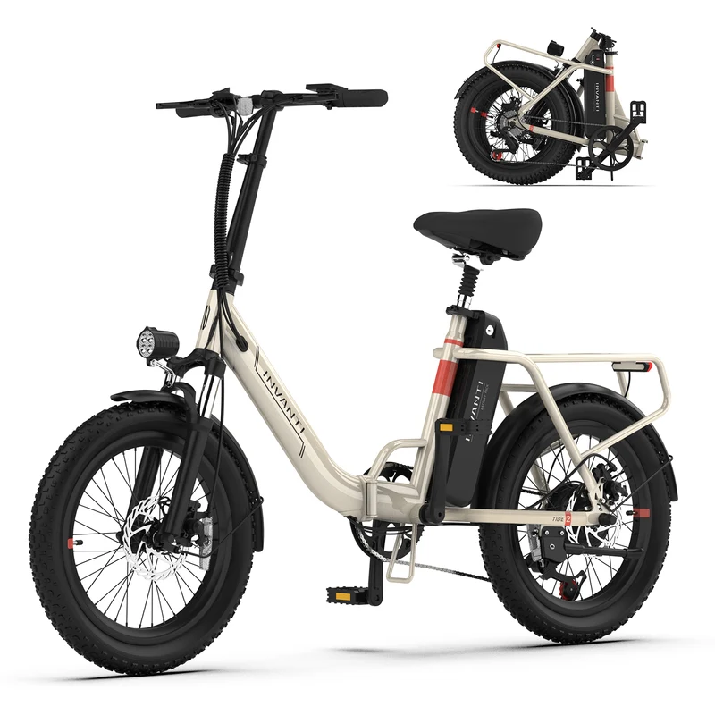 INVANTI TIDE2 20" Folding Electric Bike 500W Motor 48V 10.4Ah Battery