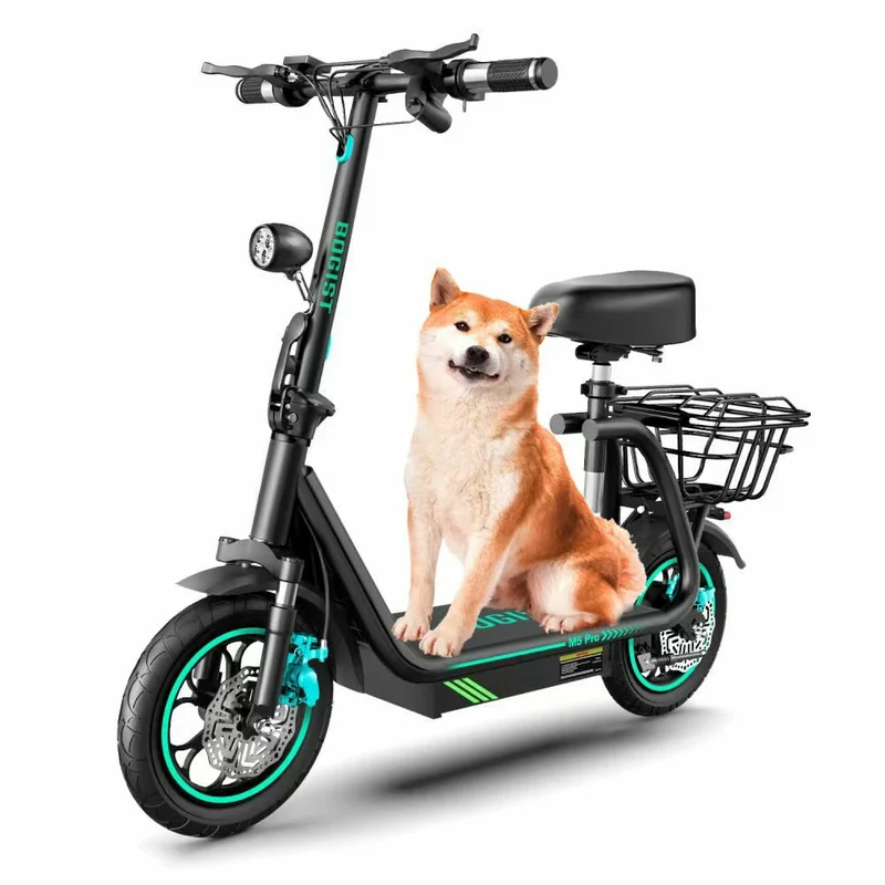 BOGIST M5 Pro 12" Seated E-Scooter 500W Motor 48V 13Ah Battery