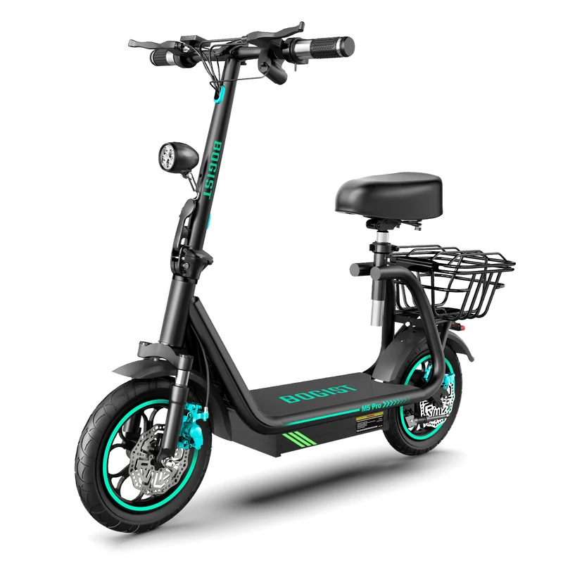 BOGIST M5 Pro 12" Seated E-Scooter 500W Motor 48V 13Ah Battery