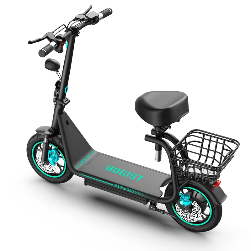 BOGIST M5 Pro 12" Seated E-Scooter 500W Motor 48V 13Ah Battery