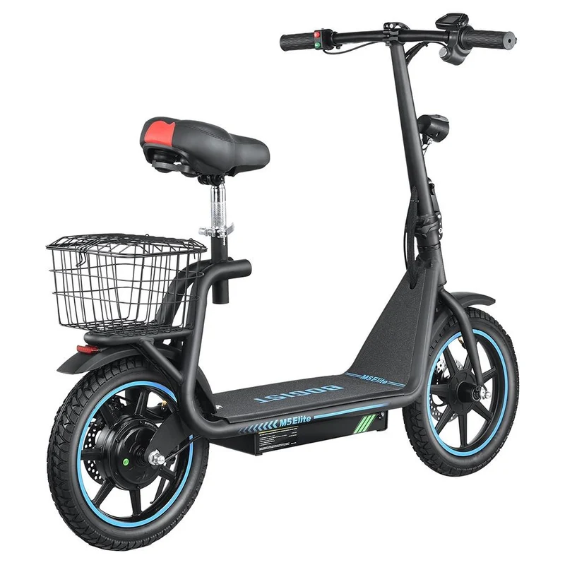 BOGIST AE86-ORIGIN M5 Elite 14" Electric Scooter 500W Motor 48V 13Ah Seat and Cargo Carrier