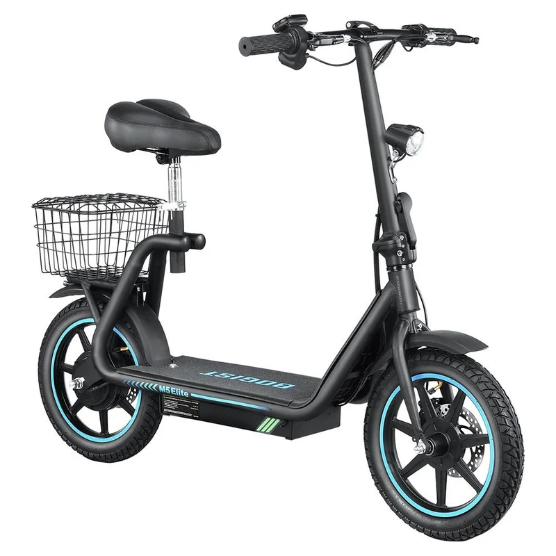 BOGIST AE86-ORIGIN M5 Elite 14" Electric Scooter 500W Motor 48V 13Ah Seat and Cargo Carrier