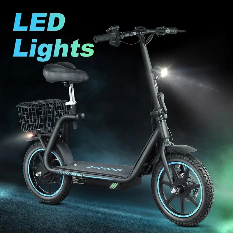 BOGIST AE86-ORIGIN M5 Elite 14" Electric Scooter 500W Motor 48V 13Ah Seat and Cargo Carrier