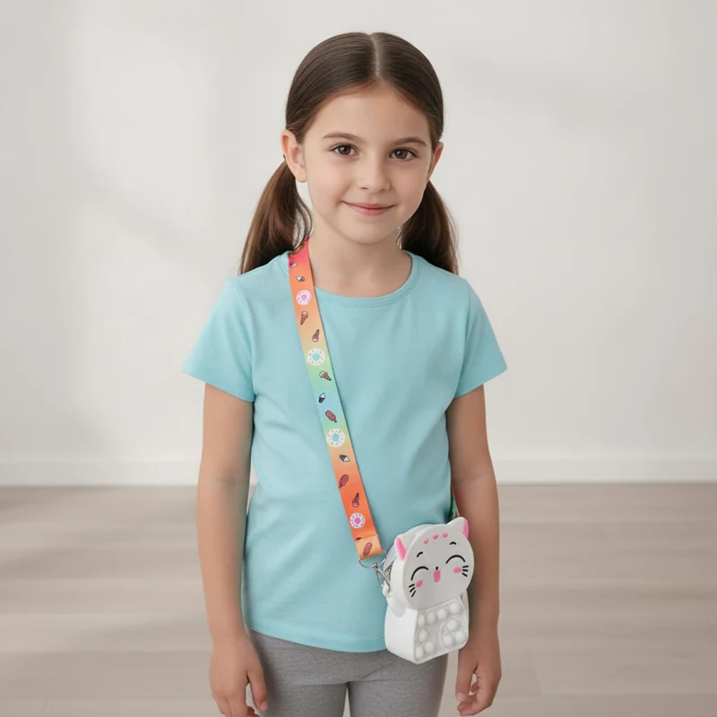 Borsa a tracolla pop it - Bianco