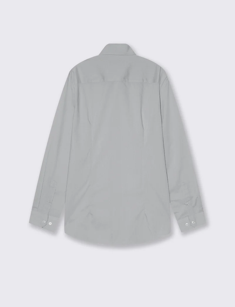 CAMICIA BASIC SLIM FIT EASY IRON - Grigio