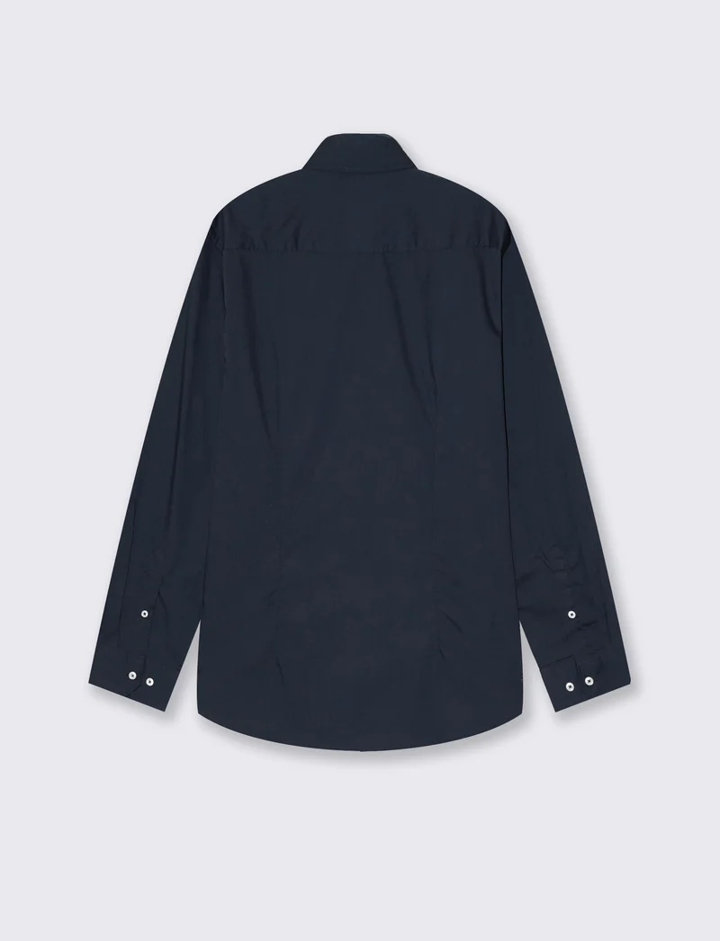 CAMICIA BASIC REGULAR FIT EASY IRON - Blu