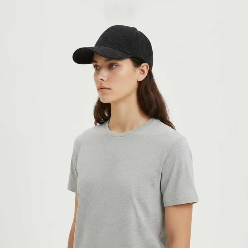 Cappello baseball con lurex - Nero