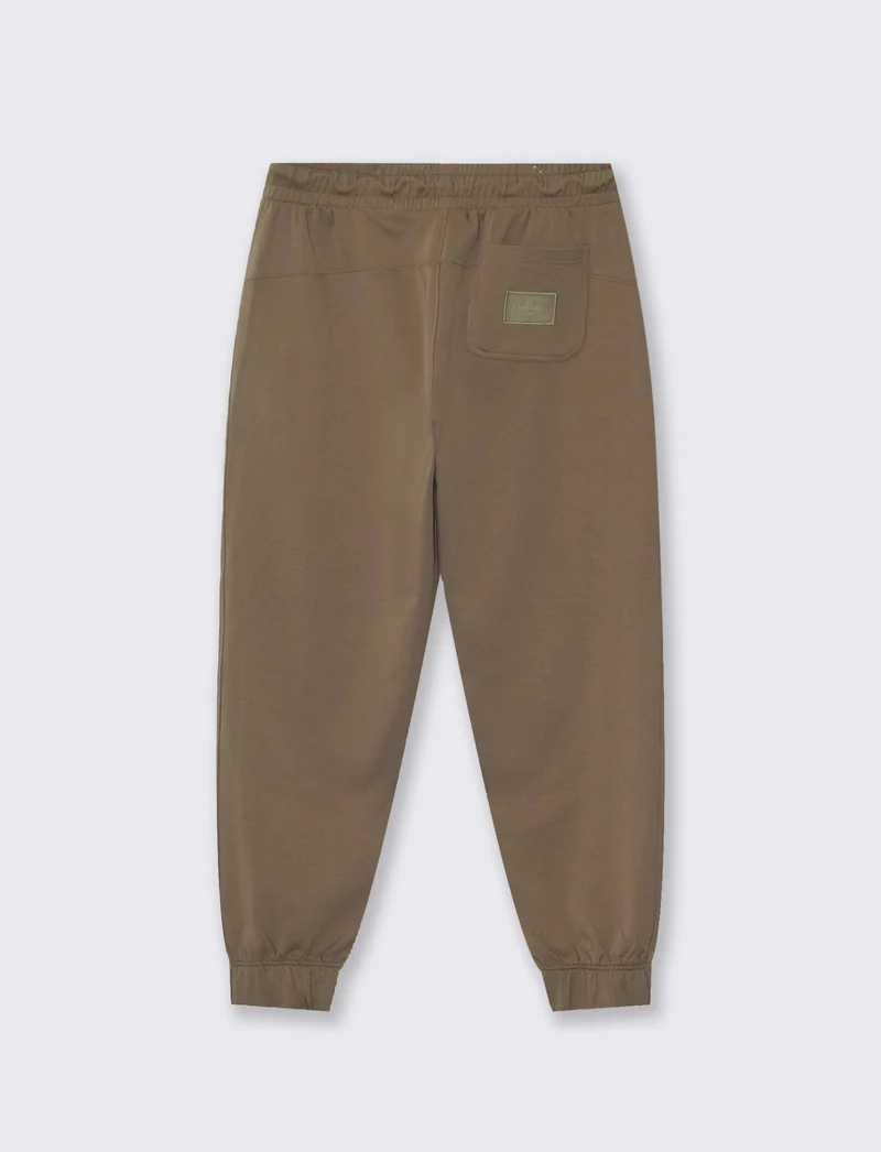 Pantaloni Jogger Premium in Interlock - Verde kaki