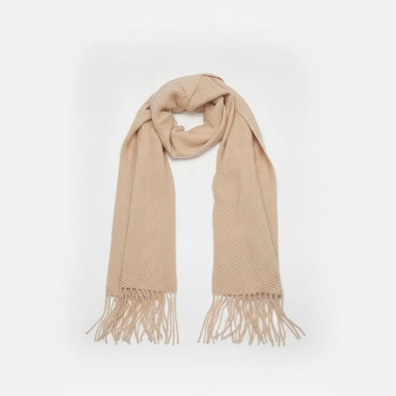 Foulard plissettato elegante - Beige