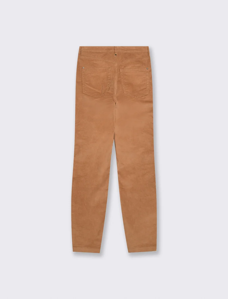 Pantalone skinny con vita regolare - Cammello