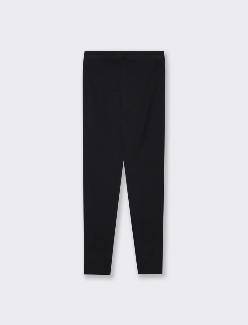 Leggings basico con elastico in vita - Nero
