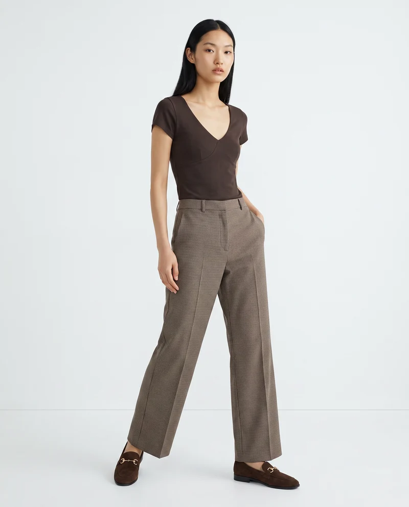Pantaloni con pinches eleganti e versatili - var 1