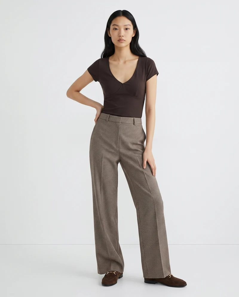 Pantaloni con pinches eleganti e versatili - var 1