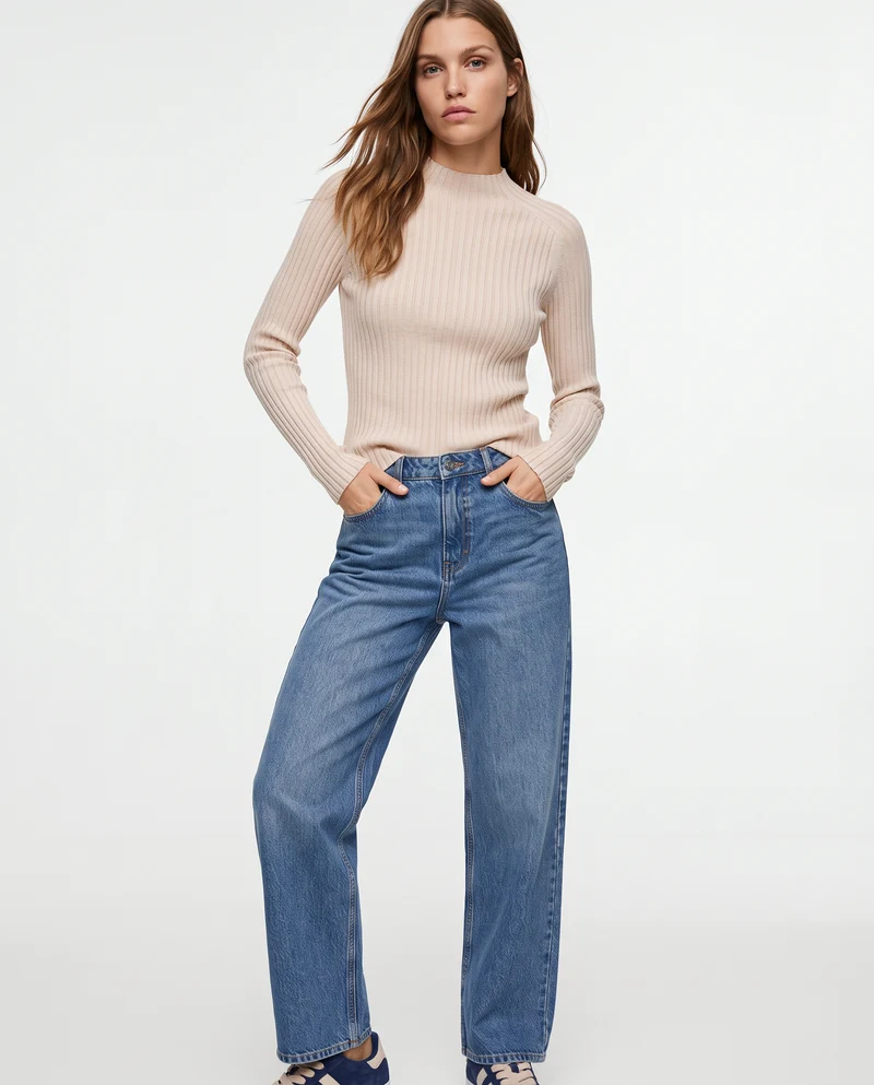 Maglia a manica lunga versatile e comoda - Avorio