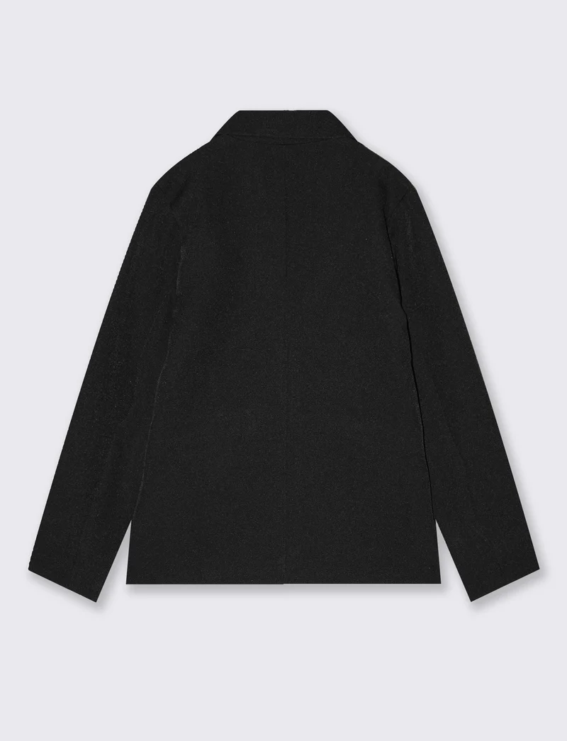 Giacca elegante da bambina con tasche - Nero