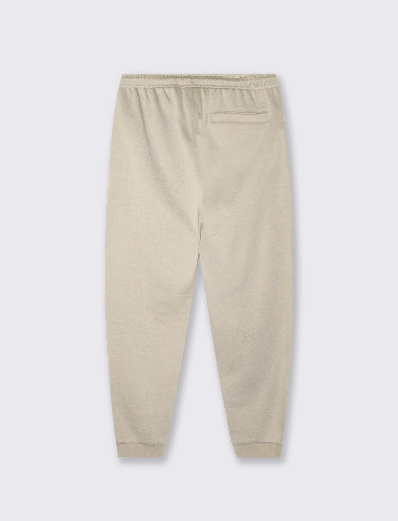 Pantaloni in felpa melange regular fit - Beige