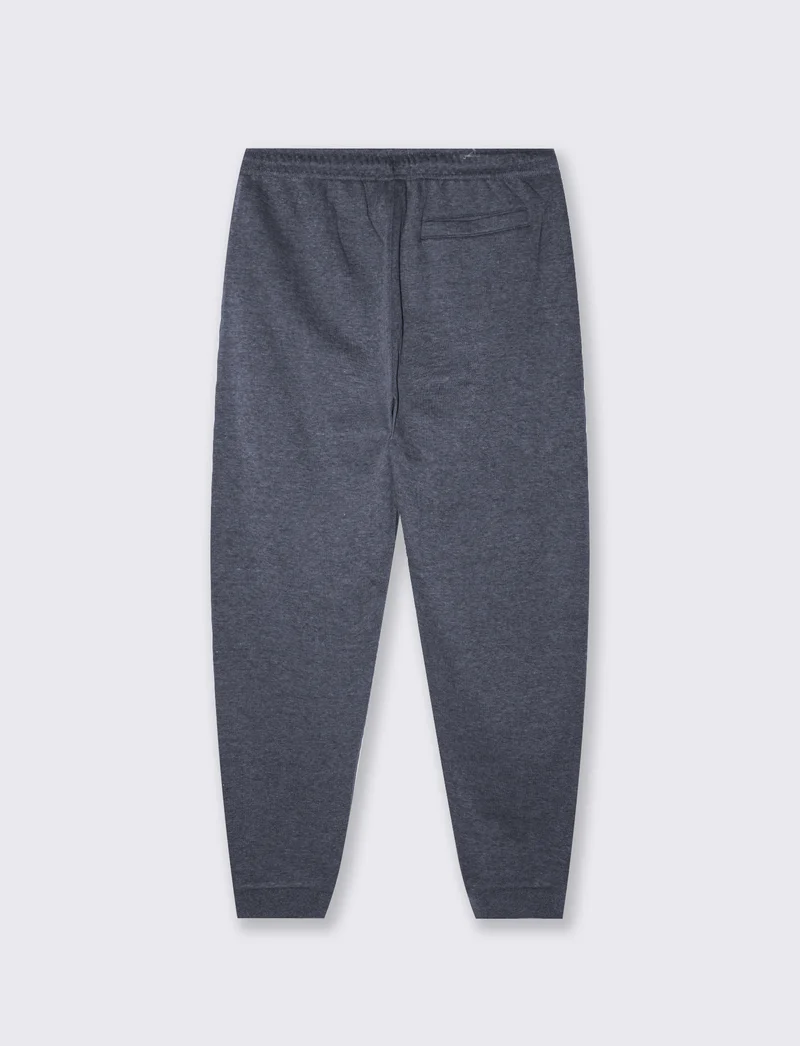 Pantaloni in felpa melange regular fit - Blu
