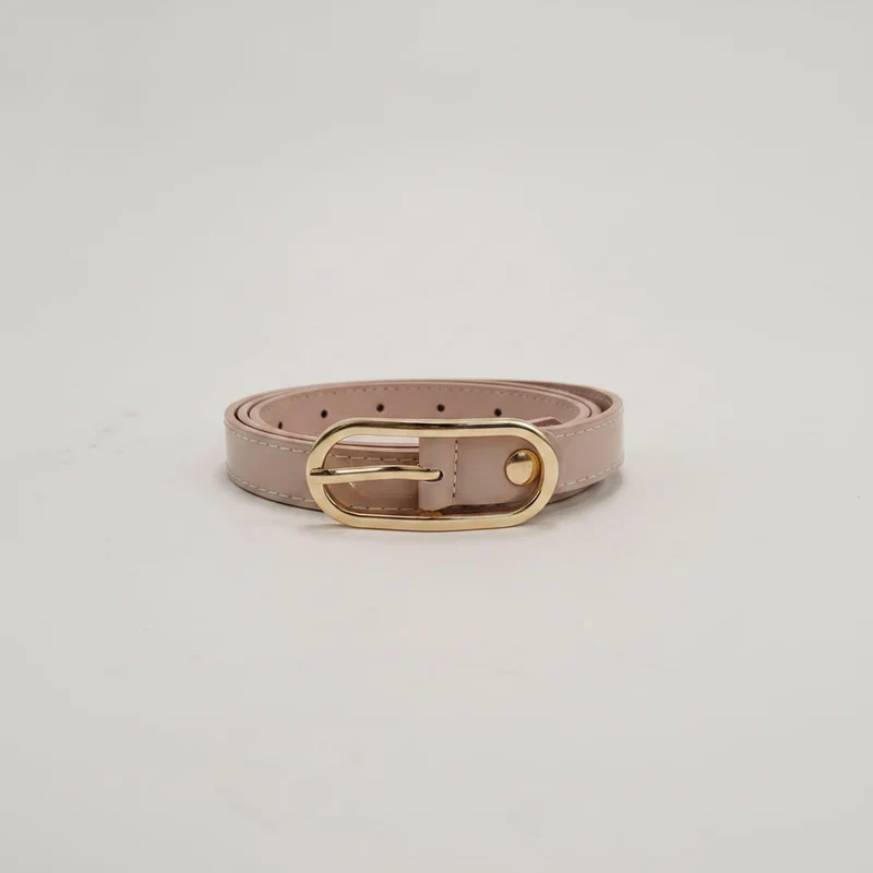 Cintura vernice sottile da h 2 cm - Rosa