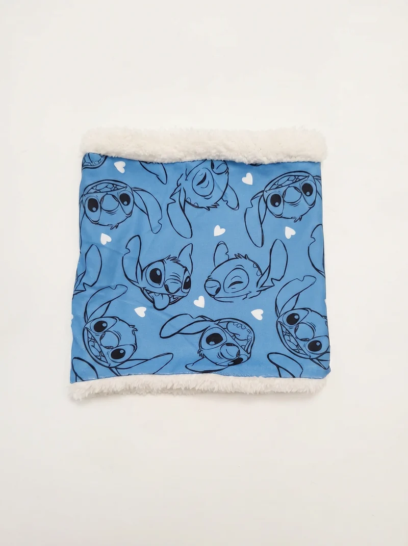 Collo bambina in finta pelliccia - Blu