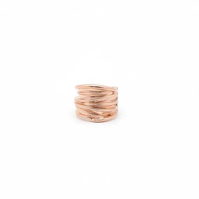 Anello elastico grande - Oro rosa