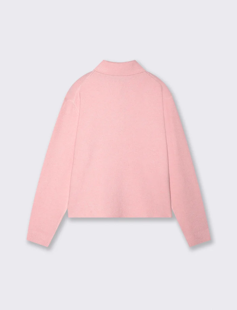 Maglia polo elegante e versatile - Rosa chiaro