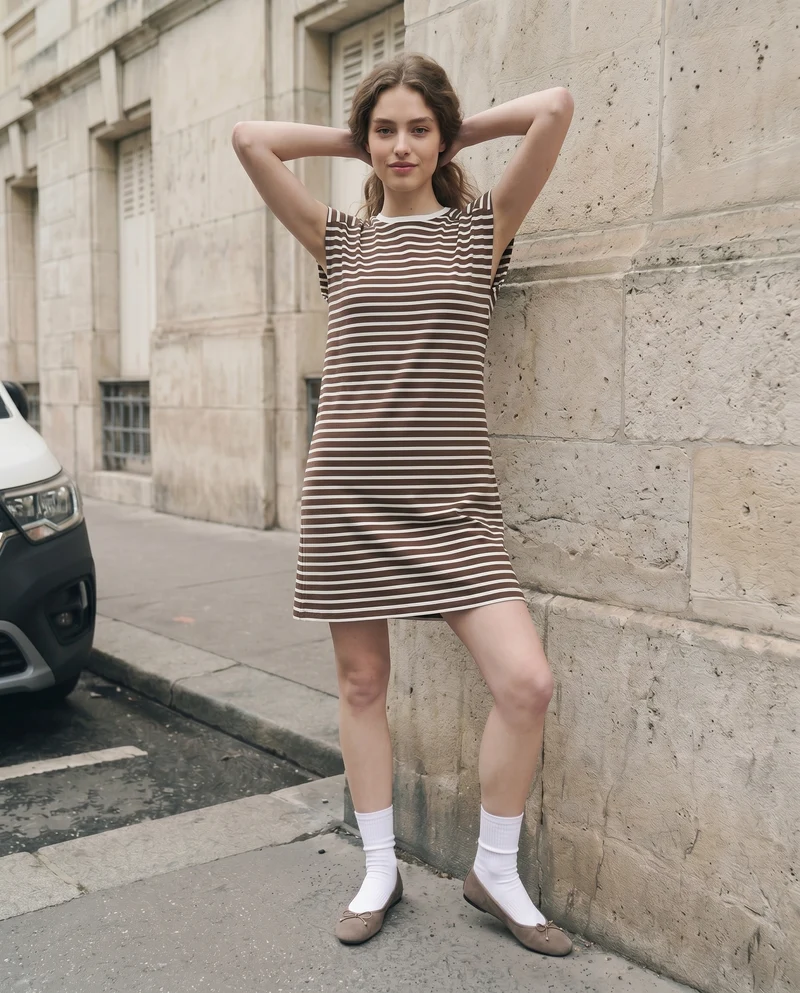 Abito T-Shirt con Vestibilità Morbida - var 2
