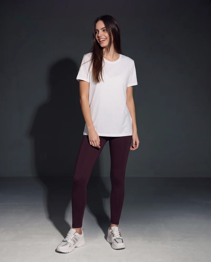 T-Shirt Basic in Cotone - Bianco
