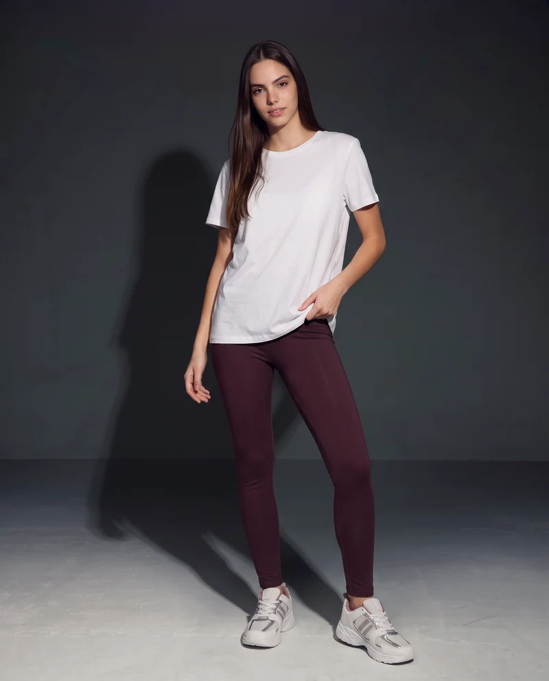 T-Shirt Basic in Cotone - Bianco