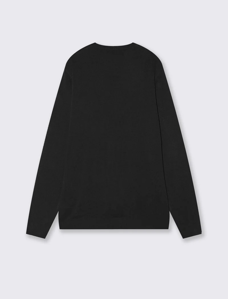Maglia Girocollo Basic Regular Fit - Nero