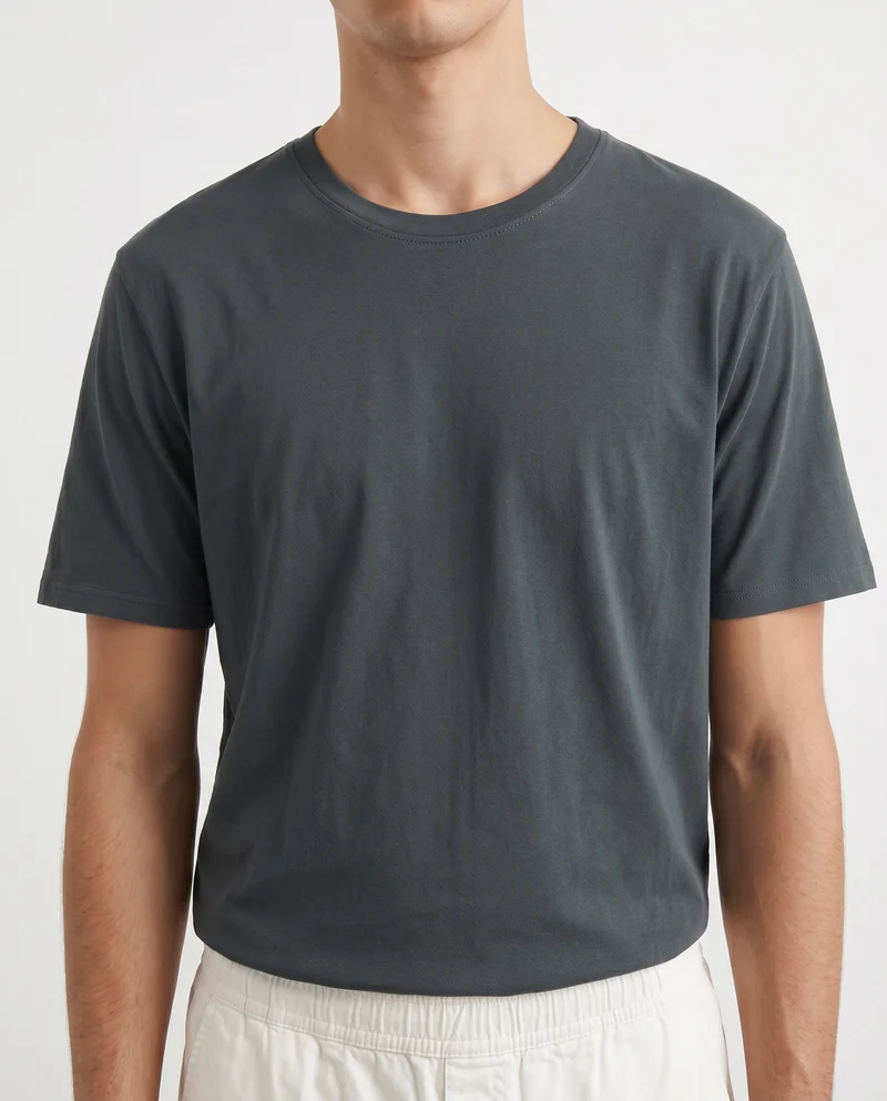 T-shirt girocollo in cotone regular fit - Avion