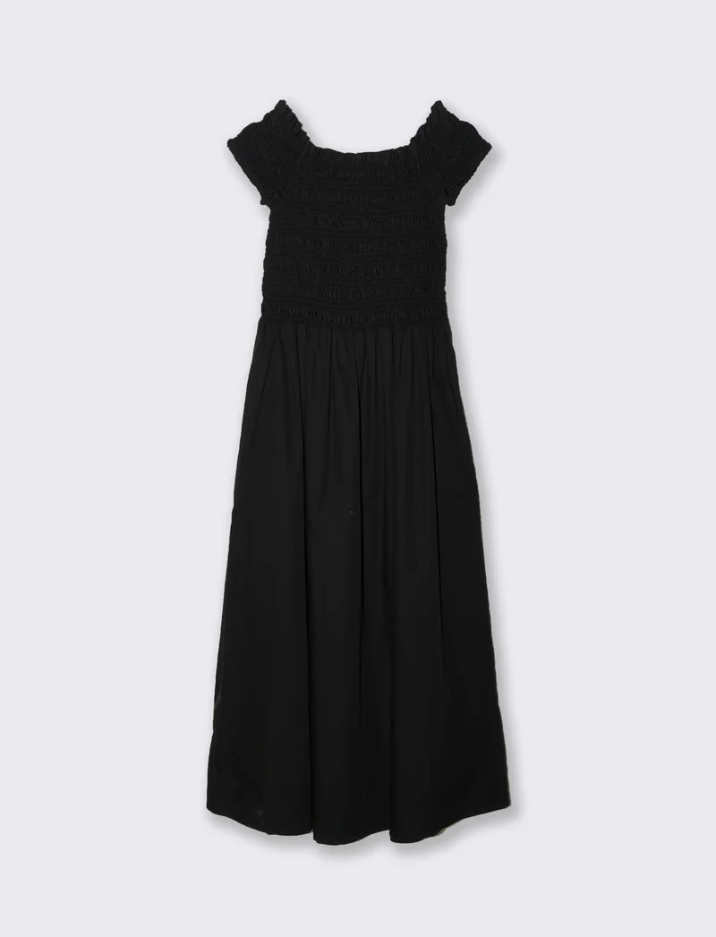 Abito longuette da donna - Nero