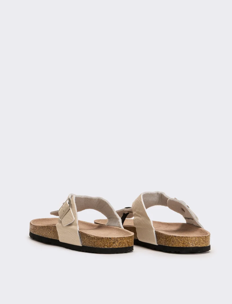 Sandalo infradito - Beige