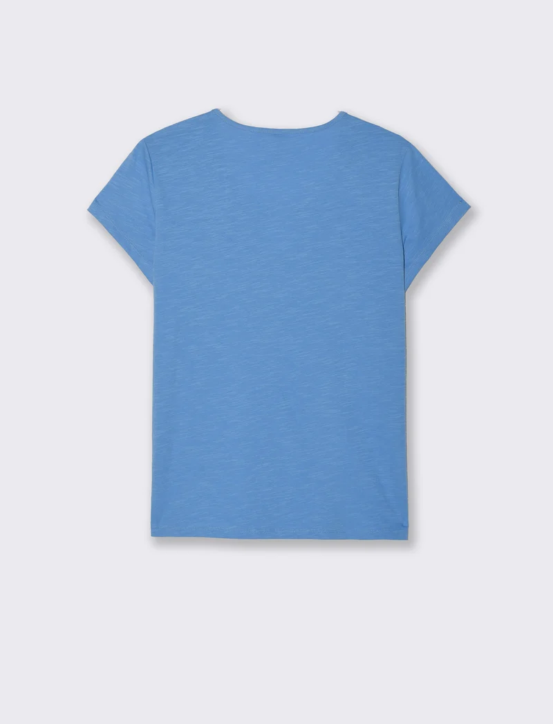 T-shirt con anello da donna - Bluette