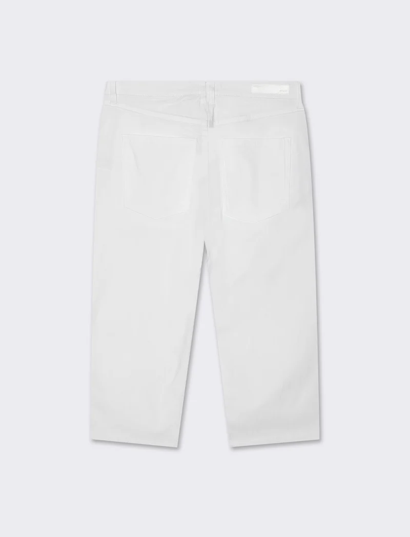 Bermuda modello capri da donna - Bianco