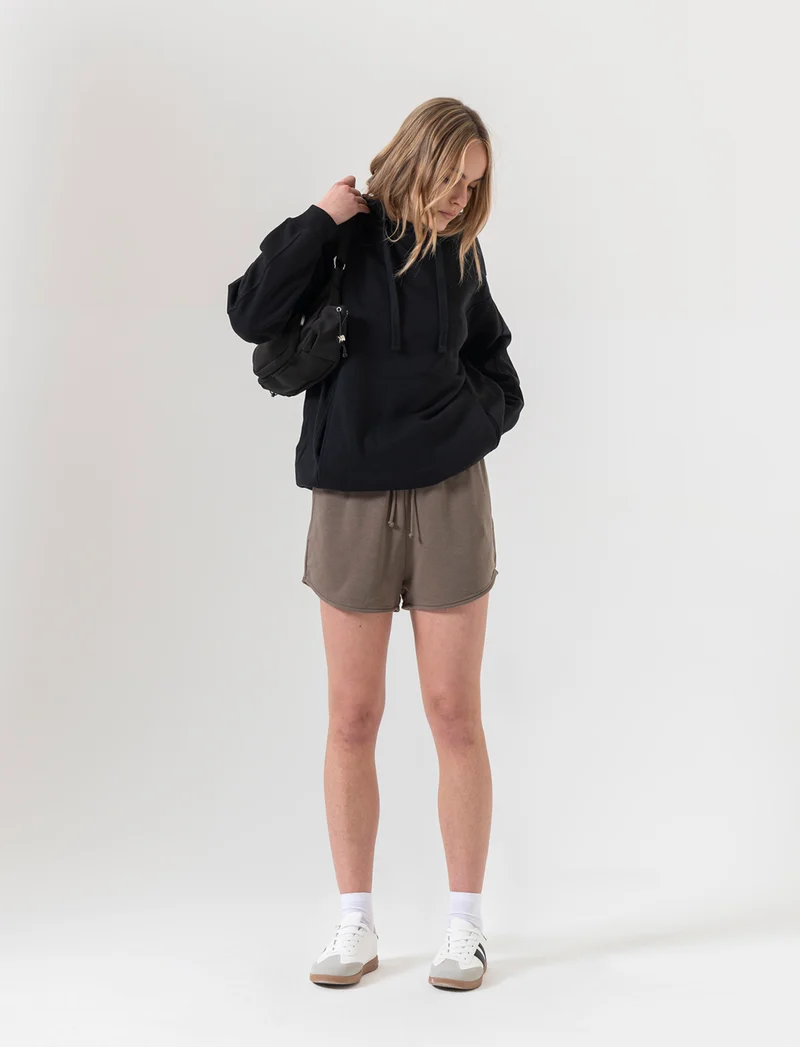 Short con coulisse da donna - Verde salvia