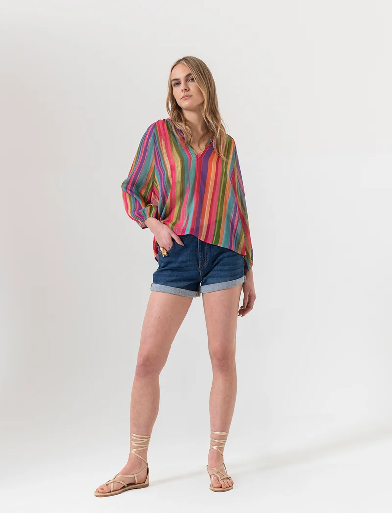 Short in denim da donna - DENIM SCURO