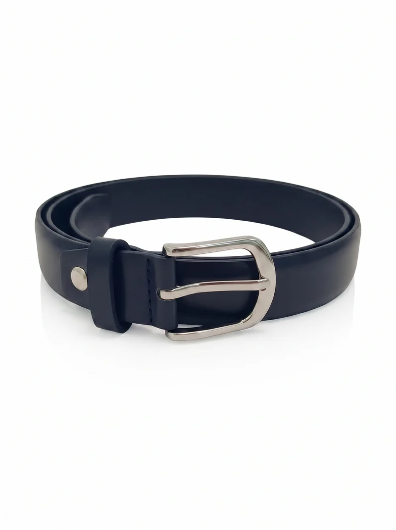 Cintura basic liscia 3 cm elegante e versatile - Blu