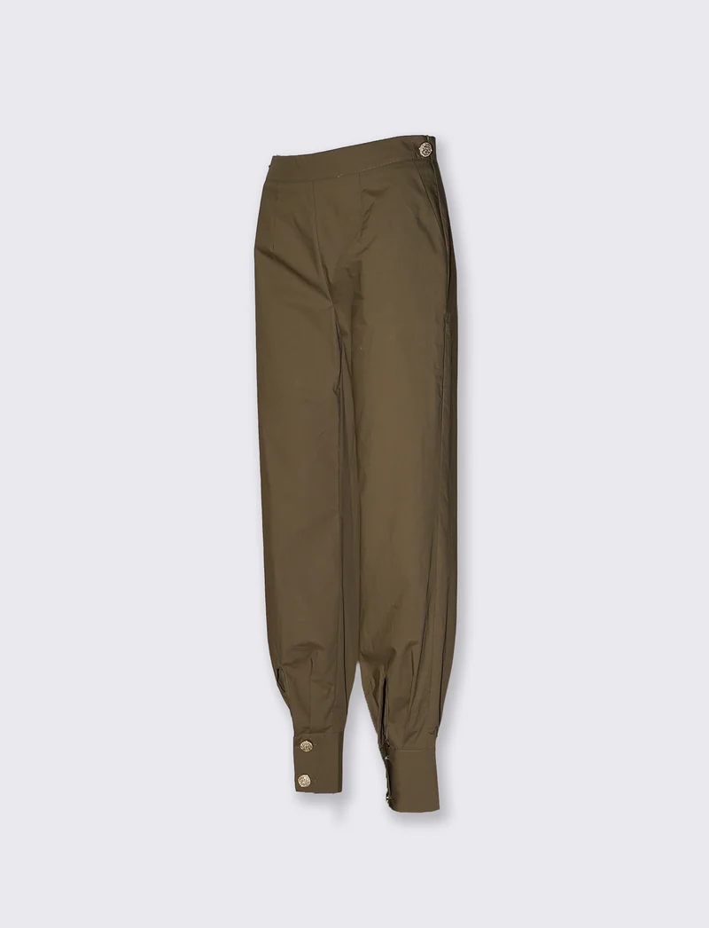 Pantaloni cargo over con bottoni per donna - Ve.milit.