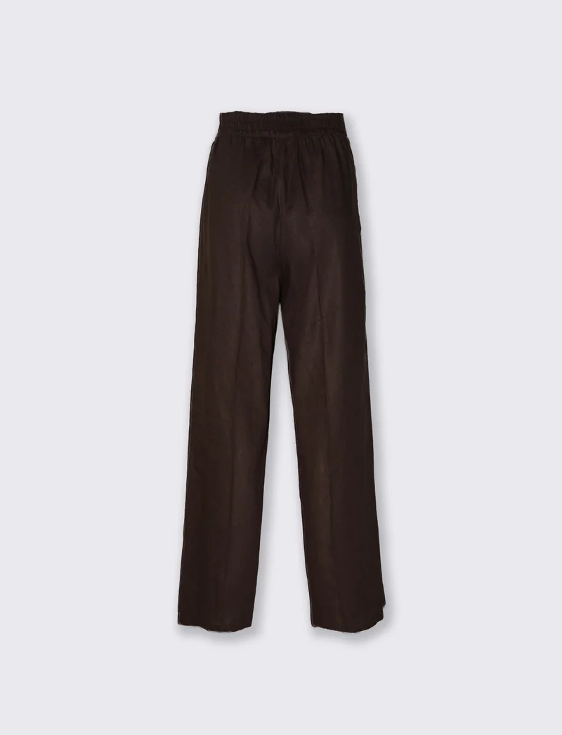 Pantaloni palazzo a vita alta donna - Caffe'