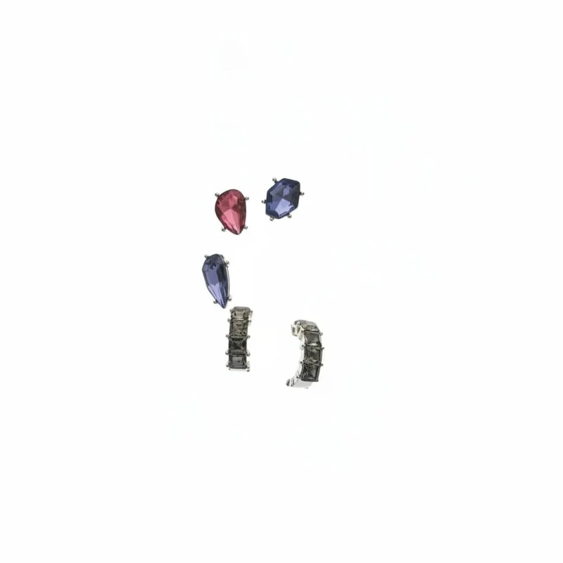 Orecchini strass colorati Card 5 - Grigio