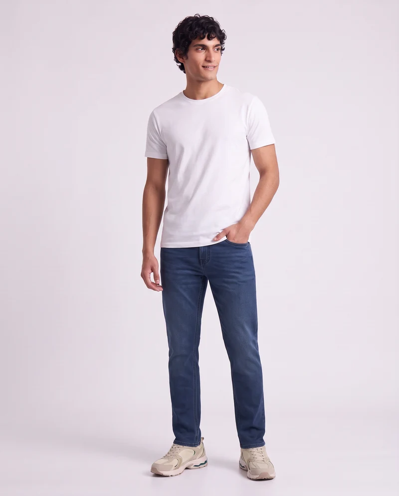 Jeans Slim Fit Blu Scuro Super Confort - DENIM SCURO