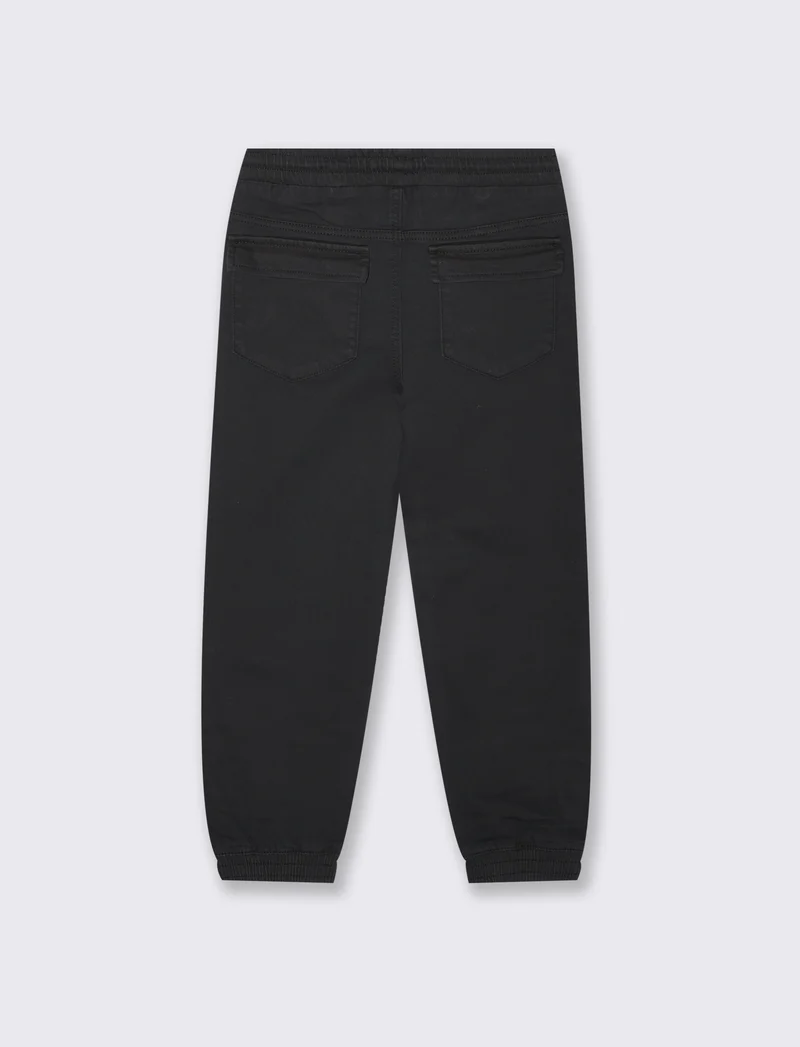Pantaloni jogger in cotone cool e dinamici - Nero
