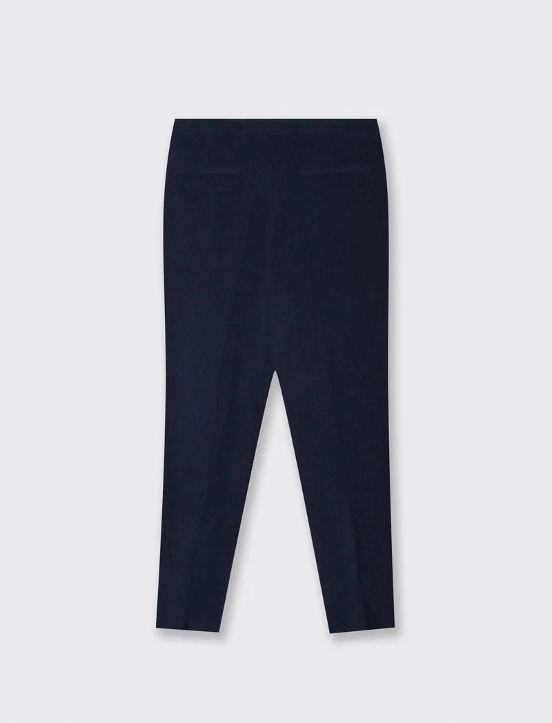 Pantaloni in velluto formal fit eleganti - Blu