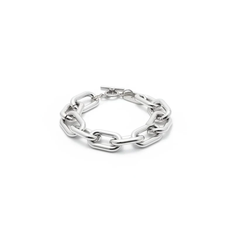 Bracciale grande a catena - Argento
