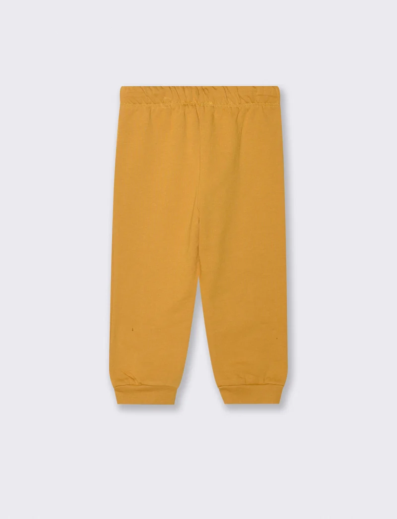 Jogger sportivo Re Leone in felpa - Ocra