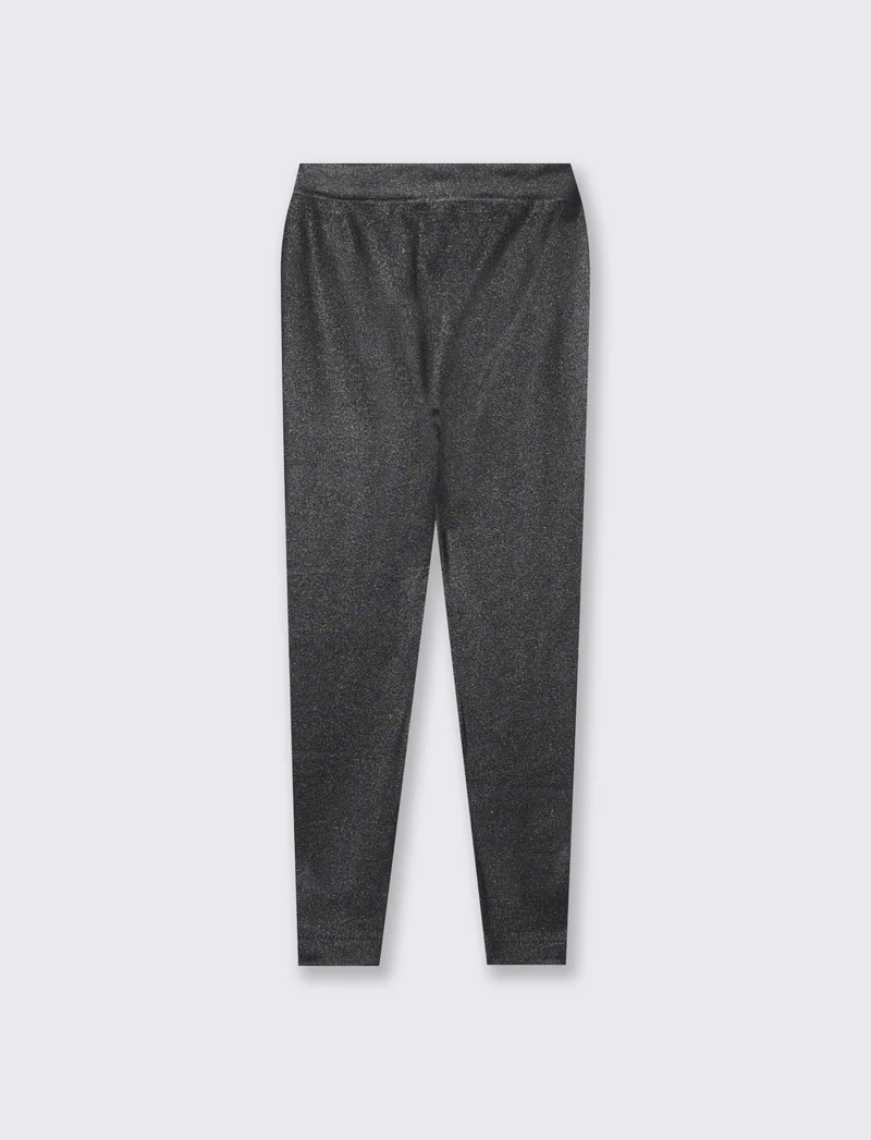 Leggings lunghi effetto lucido e morbidi - Nero