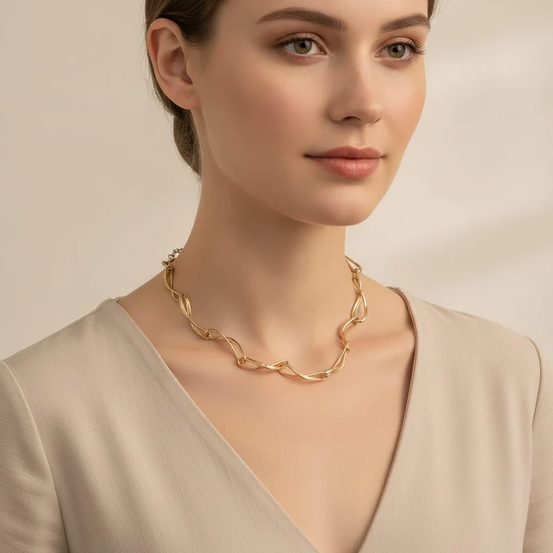 Collana Nodi Intrecciati - Oro