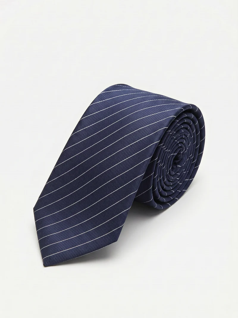 Cravatta cerimonia uomo 8cm elegante - Blu cina